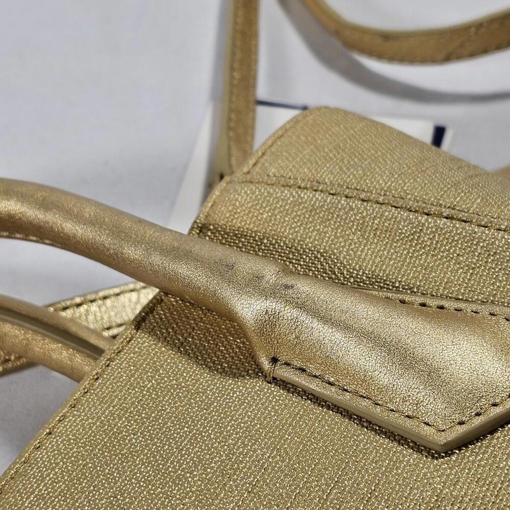 Dagne Dover 901 Champagne Coated Canvas Shoulder Bag Purse F14-400-901-100 - Picture 12 of 15